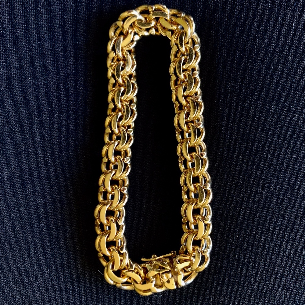 Tiffany & Co. Heavy Yellow Gold Link Bracelet
